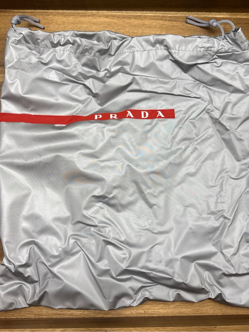 Prada Silver Glitter Studded High-Top Sneakers - Picture 3 of 6